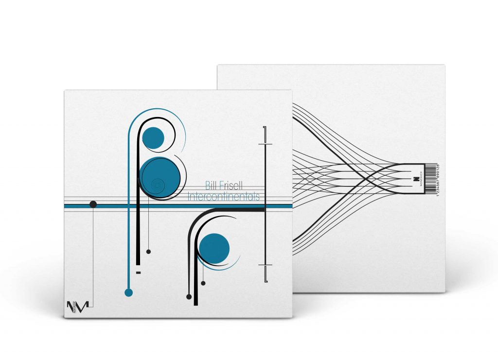 Design graphique d'une pochette pour une collection de vinyle