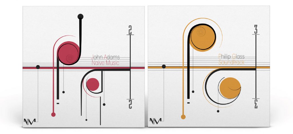 Design graphique de 2 pochettes pour une collection de vinyle