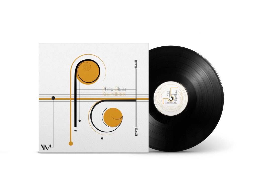 Design graphique d'une pochette et d'un macaron pour une collection de vinyle