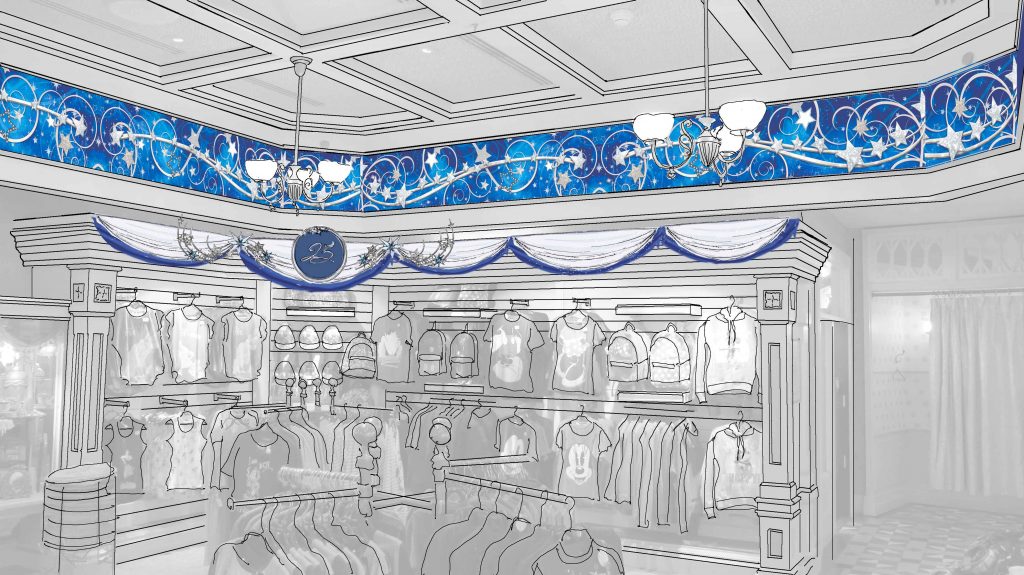 décorations ou scénographie commerciale murale pour un événementiel dans une boutique